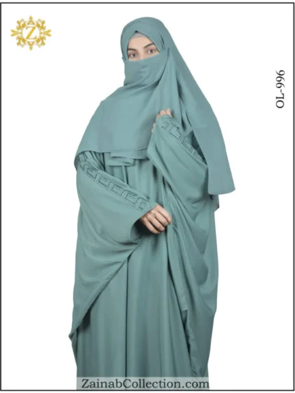 Butterfly Abaya in Z style with stone embellishments in Nida, offering a luxurious and elegant look.