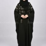 New Nida Butterfly Abaya with Embroidery On Front – 0813