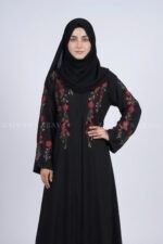 Nida Front Open Abaya With Embroidery – 0862 - Image 2