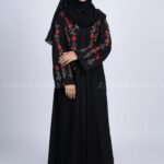 Nida Front Open Abaya With Embroidery – 0862