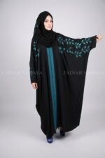 New Nida Front Open Kaftan Abaya with Embroidery 0842 - Image 4