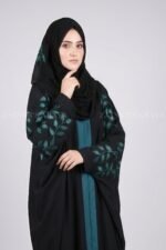 New Nida Front Open Kaftan Abaya with Embroidery 0842 - Image 2