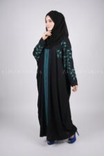 New Nida Front Open Kaftan Abaya with Embroidery 0842 - Image 5