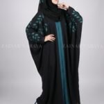 New Nida Front Open Kaftan Abaya with Embroidery 0842