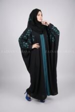 New Nida Front Open Kaftan Abaya with Embroidery 0842