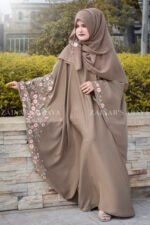 New Nida Embroidery Butterfly Abaya OL-0770 - Image 2