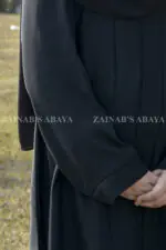 Black Abaya for Kids OL-753 - Image 3