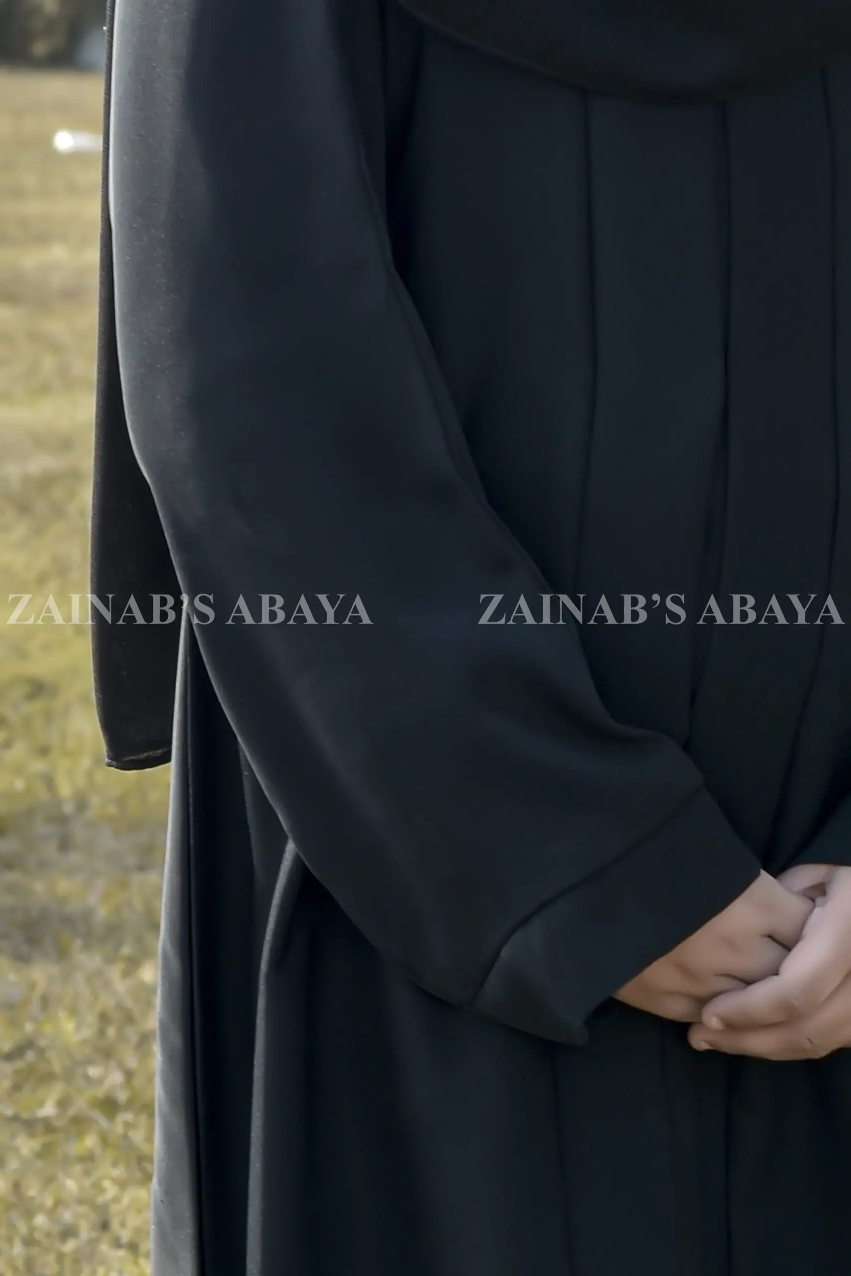Black Abaya for Kids OL-753 - Image 3