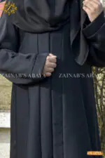 Black Abaya for Kids OL-753 - Image 2