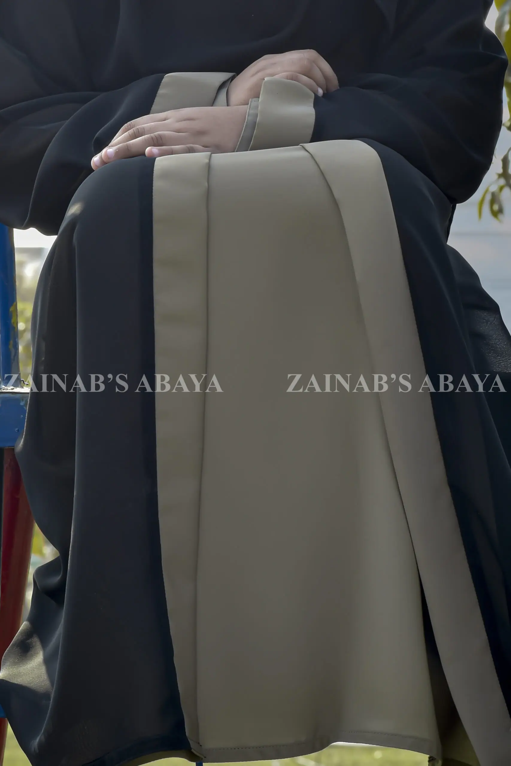 Double Gown Abaya for Girls OL-1030 - Image 4