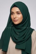 Plain Scarf for Girls in Zinc Color-Premium Fabric Acc58 - Image 8