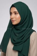 Plain Scarf for Girls in Zinc Color-Premium Fabric Acc58 - Image 9