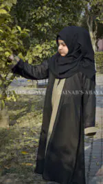 Double Gown Abaya for Girls OL-1030 - Image 2