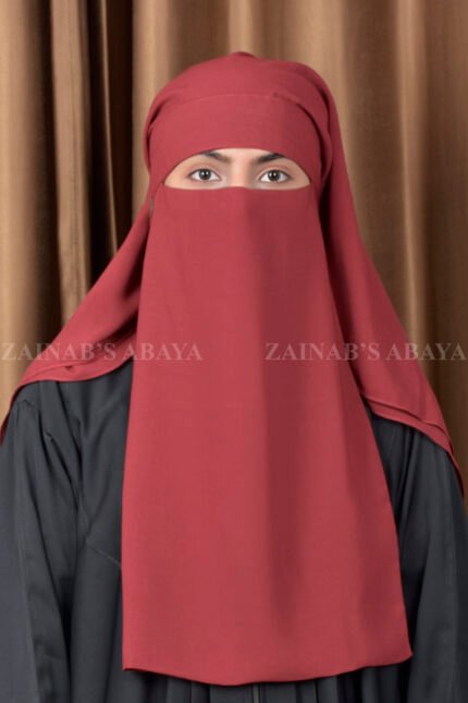 Chich Red Niqab