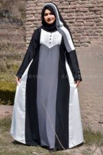 Stylish Maxi Abaya in Nida OL-1055 - Image 5