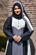 Stylish Maxi Abaya in Nida OL-1055 - Image 3