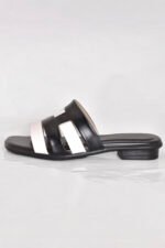 Maze Women Slipper with Black & White Grace Z 203 - Image 3