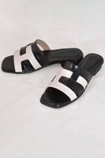 Maze Women Slipper with Black & White Grace Z 203 - Image 5