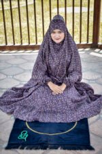 Purple Namaz Chadar in Summer Fabric Acc-026