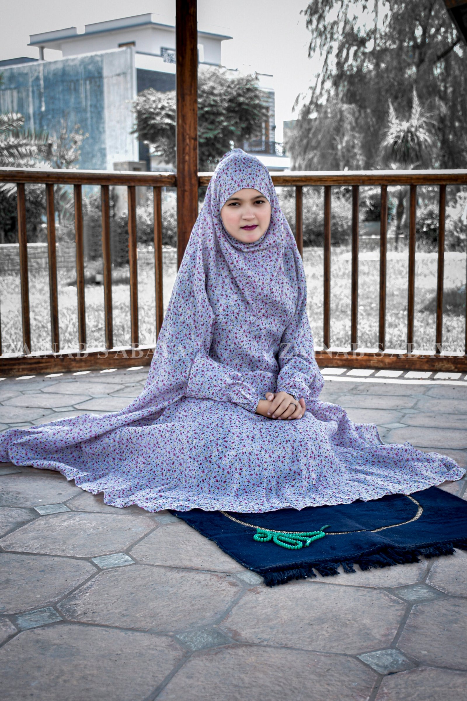 _ZZZ2821+ Linen Printed Namaz Chadar ACC-026 - Image 1