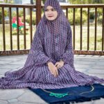 Namaz Chadar in Chiffon Fabric with Small subtle check style