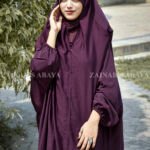 Iraqi Chadar in Maroon with Button Style