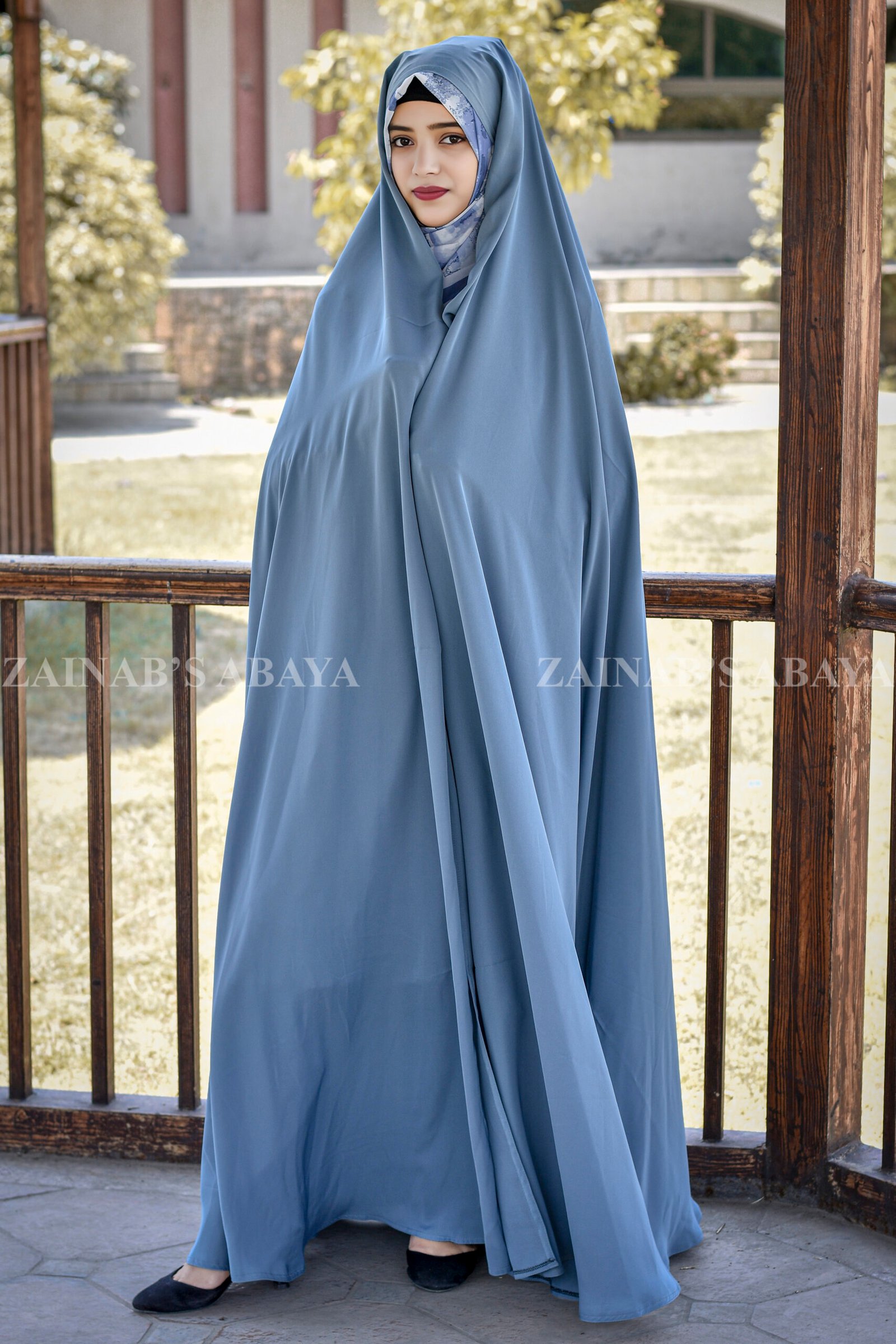 _ZZZ3354+ Jade Colored Irani Chadar in Nida Korean Fabric