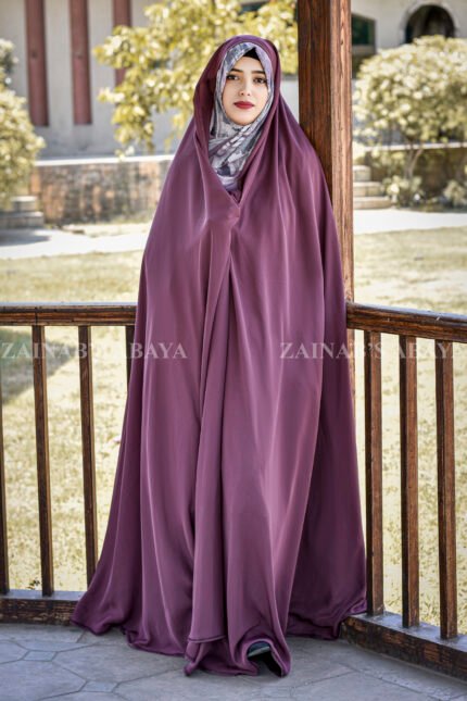 Kasani Colored Irani Chadar in Nida Korean Fabric