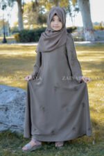 Maxi Abaya for Girls with Embroidery J-115 - Image 2