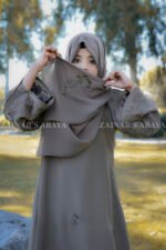 Maxi Abaya for Girls with Embroidery J-115 - Image 4