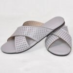 Women Slipper in Light Grey Color with Classic Style