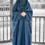 Kaftan Abaya with Embroidery on Front and Sleeves with same color scarf.