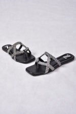 Raven Shine Black Formal Women Slipper Z 102 - Image 3