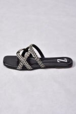 Raven Shine Black Formal Women Slipper Z 102 - Image 5