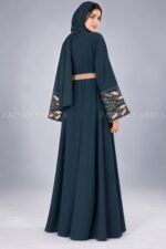 Elegant Embroidered Gown Abaya OL-1088 - Image 6