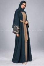 Elegant Embroidered Gown Abaya OL-1088 - Image 5