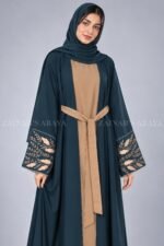 Elegant Embroidered Gown Abaya OL-1088 - Image 2