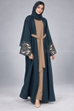 Elegant Embroidered Gown Abaya OL-1088 - Image 4