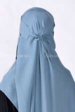 Saudi Niqab in Jade crafted with premium Chiffon Fabric