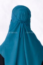 Saudi Niqab in Zinc Color which is crafted in chiffon fabric