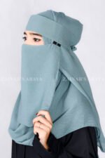Saudi Niqab in Grape Color Acc 253 - Image 3