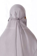 Saudi Niqab in Grey Color Acc-253 - Image 4