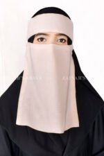Saudi Niqab in Peach Color Acc 253