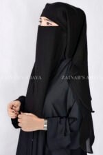 Black Niqabs in 3 Layers ACC-83 - Image 3
