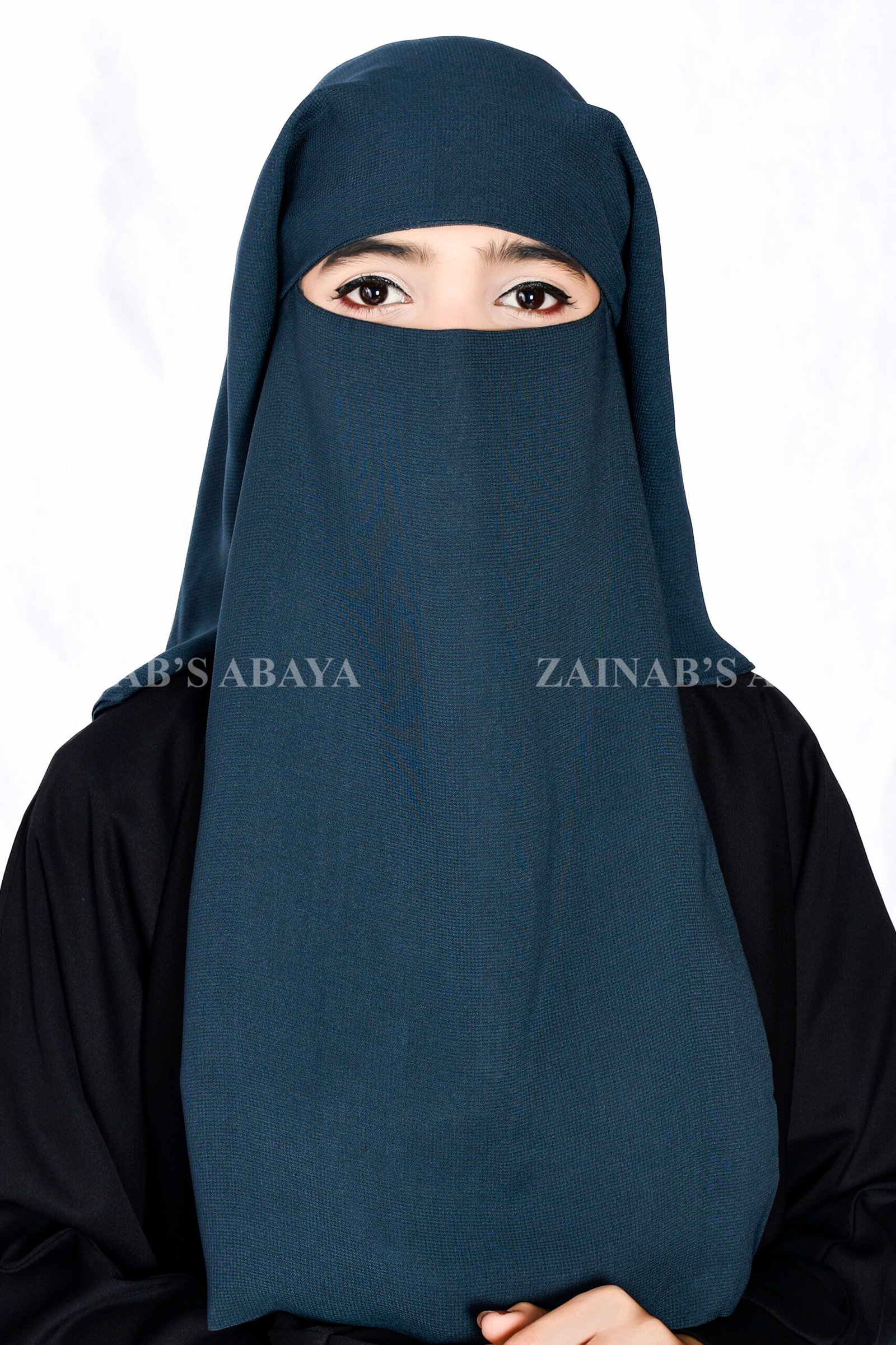 _ZZZ4648+ Moongiay Colored Niqab in 3 Layer Acc 83 - Image 1