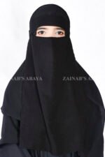 Eyes Niqab for Women in Black Color Chiffon Fabric
