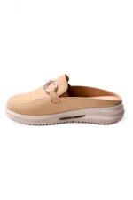 Classic Tan Buckle Mules - Image 6