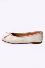 Shimmer Bow Ladies Pumps Shoes Z 401 - Image 3