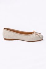 Shimmer Bow Ladies Pumps Shoes Z 401 - Image 4