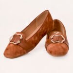 Rust Suede Ladies Pumps Z 402
